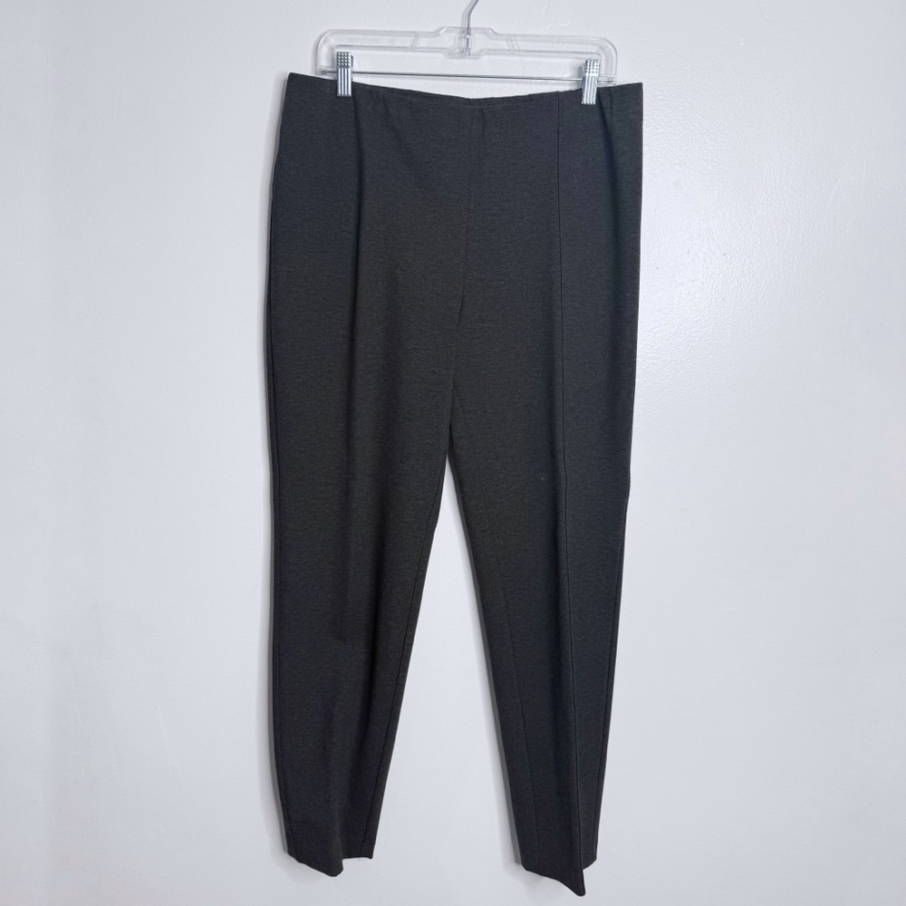 J. Jill Gray Slim Leg Stretch Pull On Pants With Center Seam Size Large